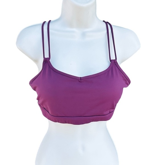 Lululemon Make a Move Strappy Bra Red Grape Burgundy Maroon Womens 10 - Picture 5 of 10